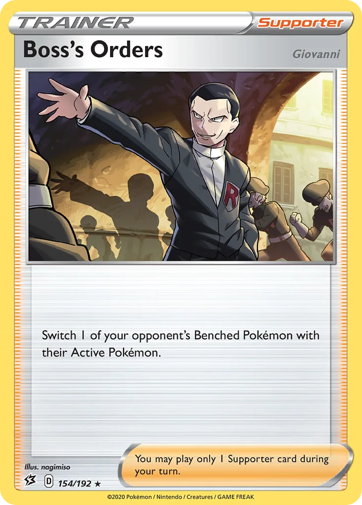 Rebel Clash Boss's Orders card front, 154/192