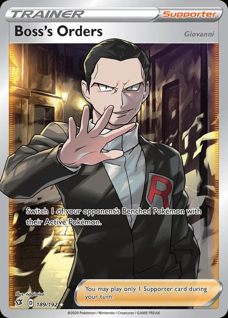 Rebel Clash Boss's Orders card front, 189/192
