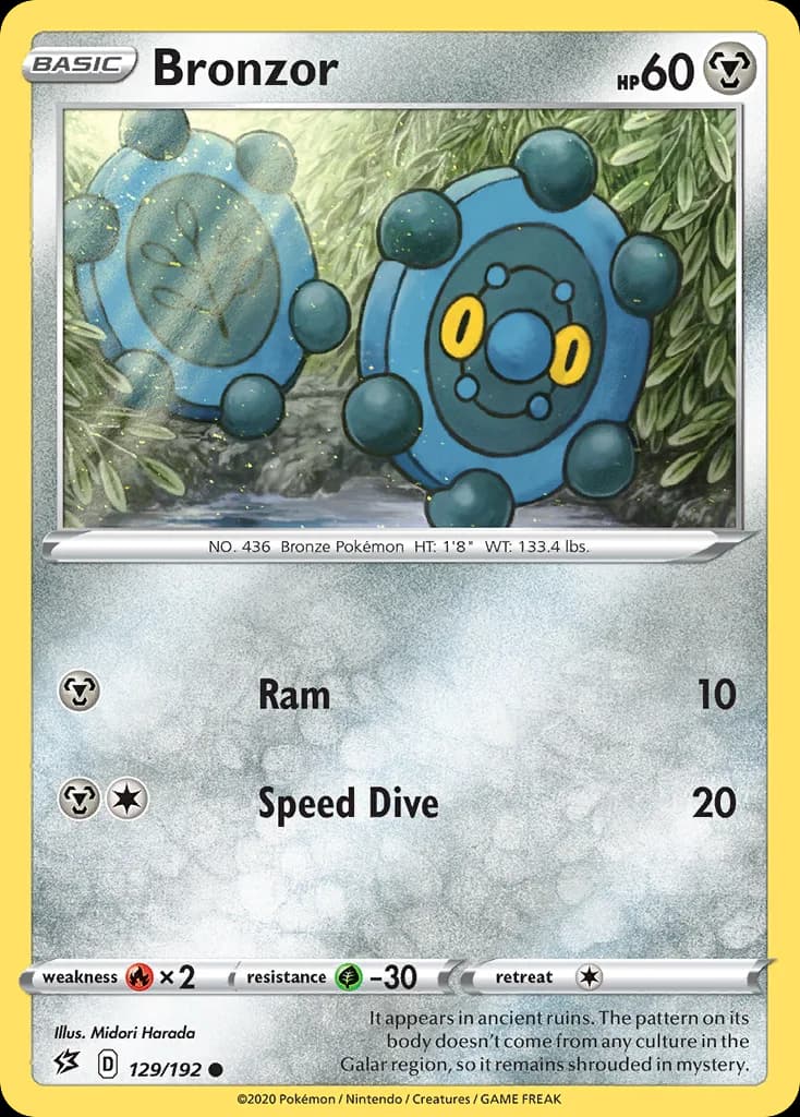 Rebel Clash Bronzor card front, 129/192