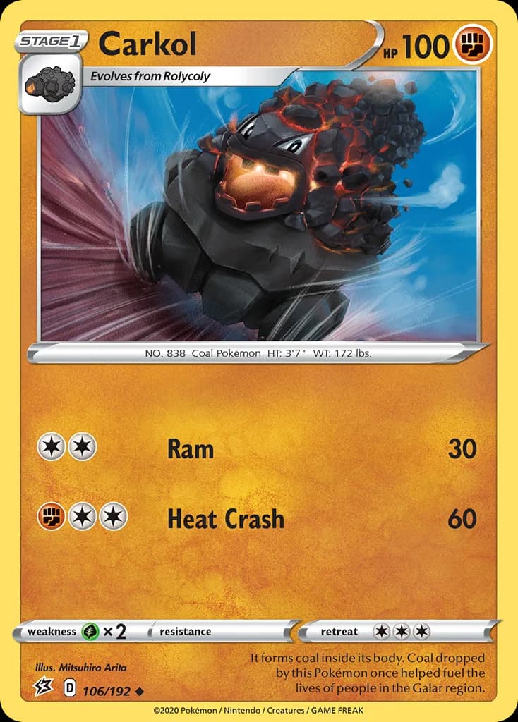 Rebel Clash Carkol card front, 106/192