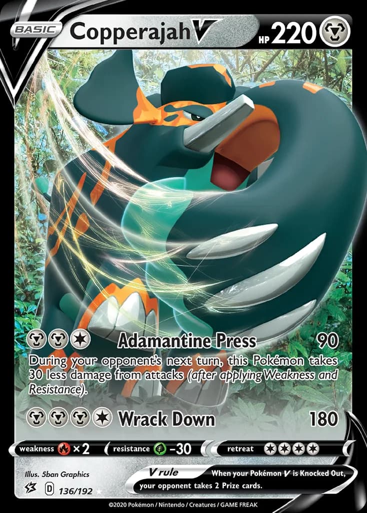 Rebel Clash Copperajah V card front, 136/192