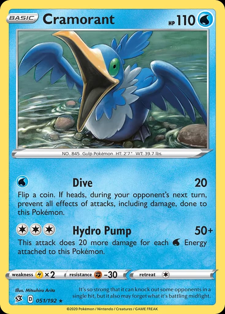 Rebel Clash Cramorant card front, 51/192