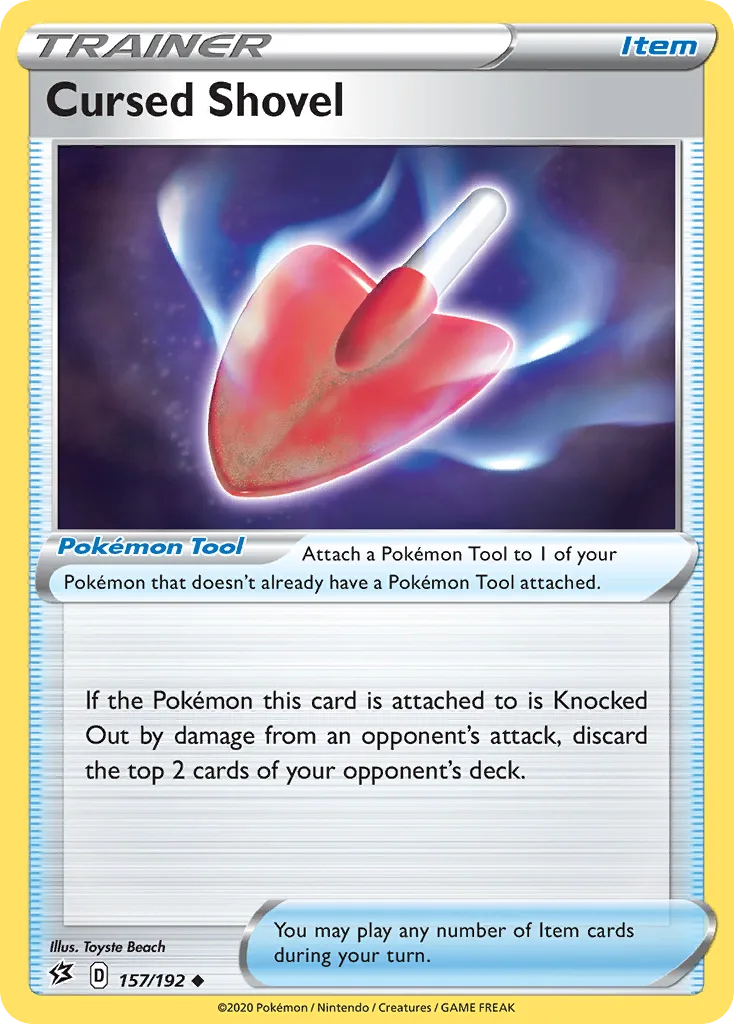 Rebel Clash Cursed Shovel card front, 157/192