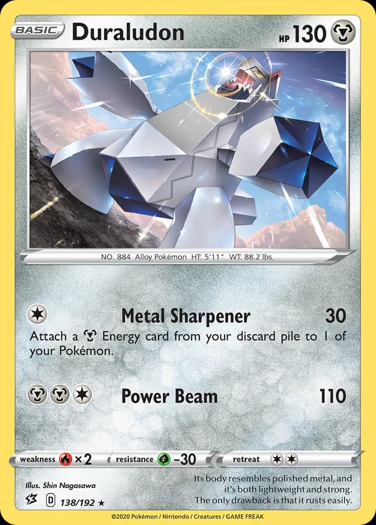 Rebel Clash Duraludon card front, 138/192