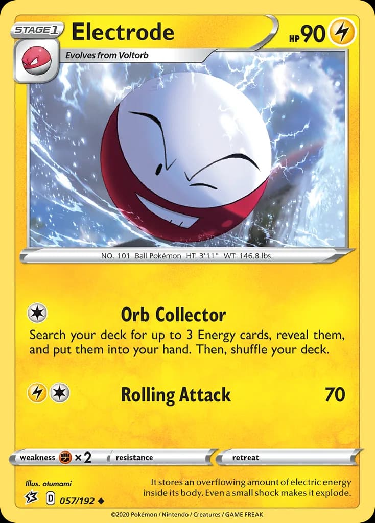 Rebel Clash Electrode card front, 57/192