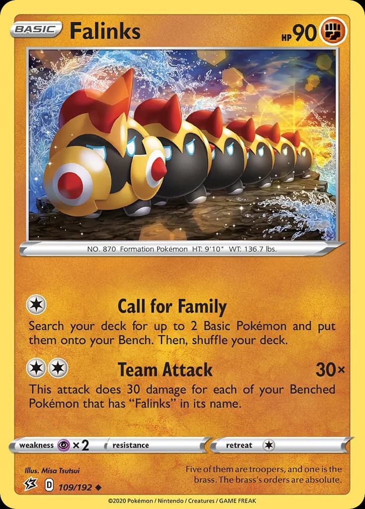Rebel Clash Falinks card front, 109/192