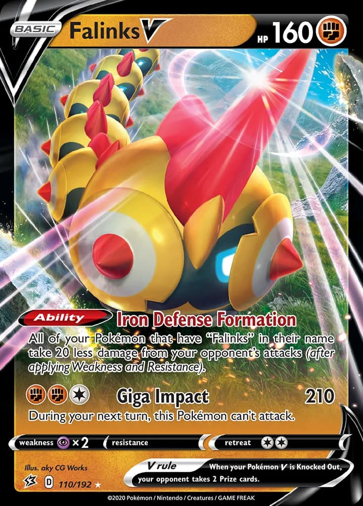 Rebel Clash Falinks V card front, 110/192