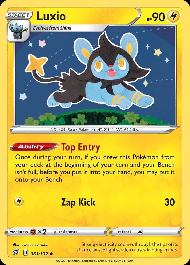 Rebel Clash Luxio card front, 61/192