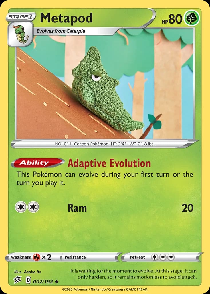 Rebel Clash Metapod card front, 2/192
