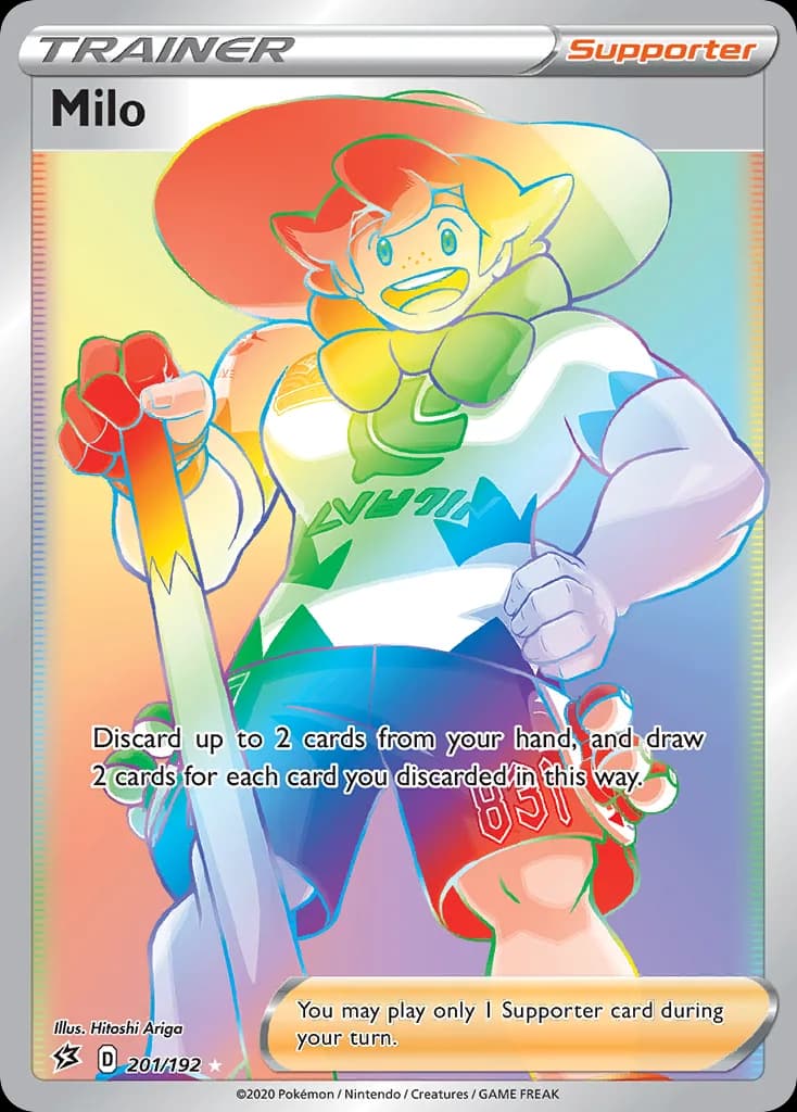 Rebel Clash Milo card front, 201/192