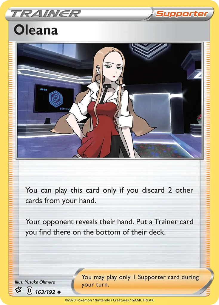 Rebel Clash Oleana card front, 163/192