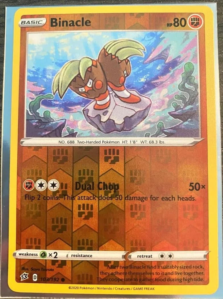Binacle reverse holo card front, Rebel Clash 103/192