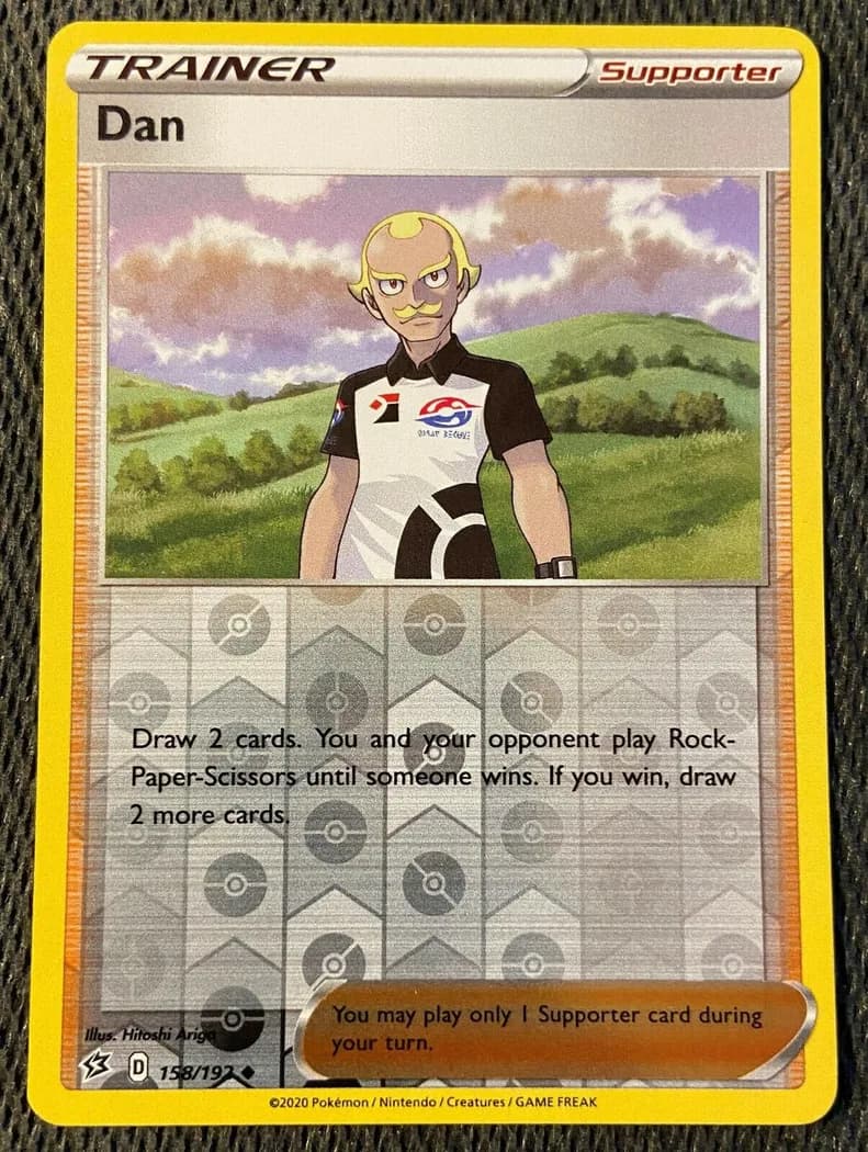 Dan reverse holo card front, Rebel Clash 158/192