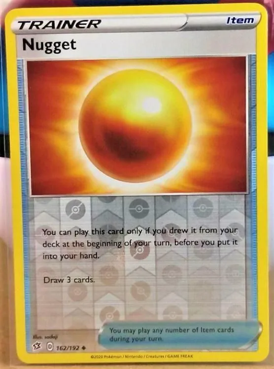 Nugget reverse holo card front, Rebel Clash 162/192