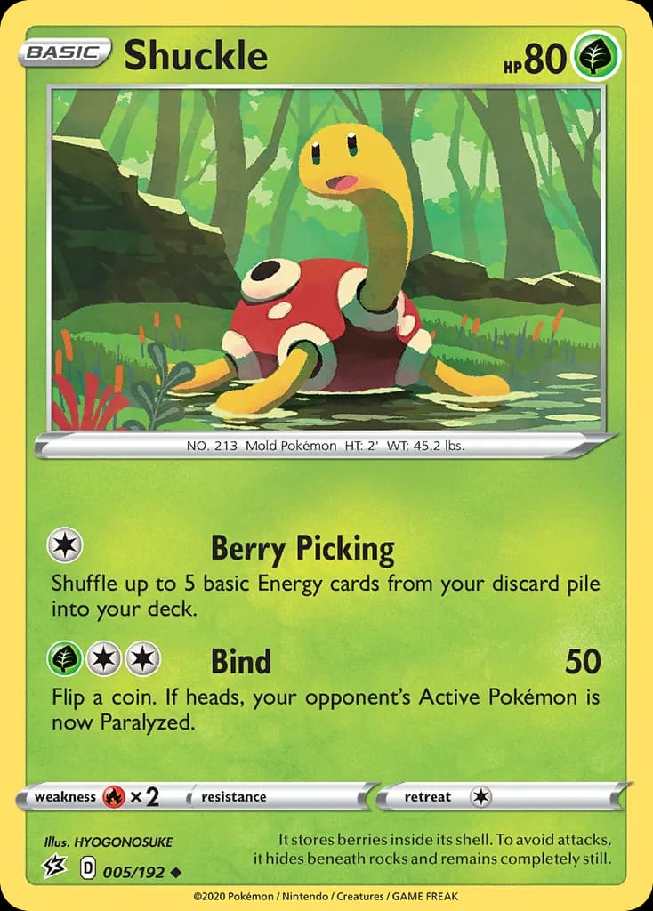 Rebel Clash Shuckle card front, 5/192