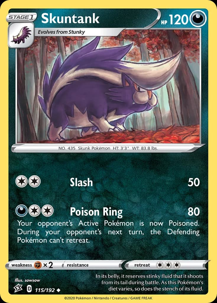 Rebel Clash Skuntank card front, 115/192