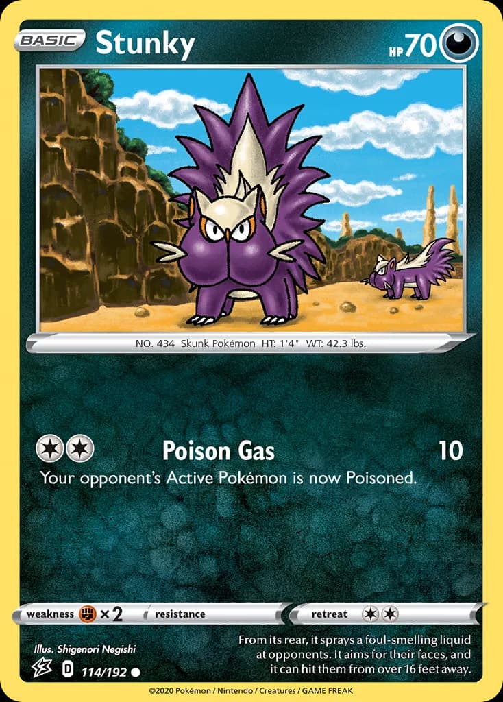 Rebel Clash Stunky card front, 114/192