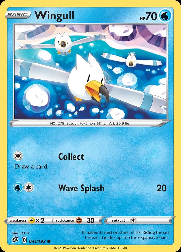 Rebel Clash Wingull card front, 41/192