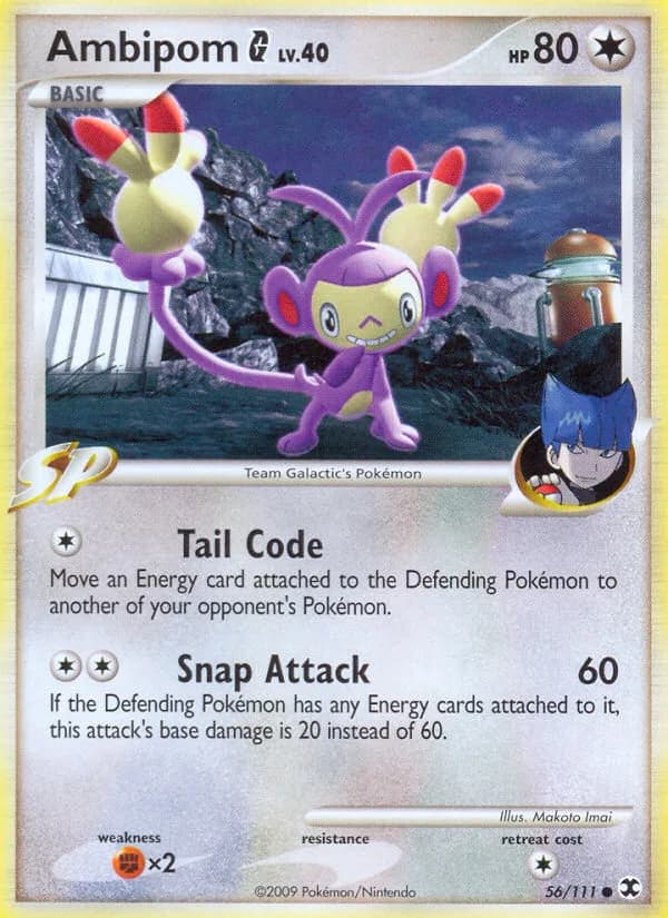 Rising Rivals Ambipom G card front, 56/111