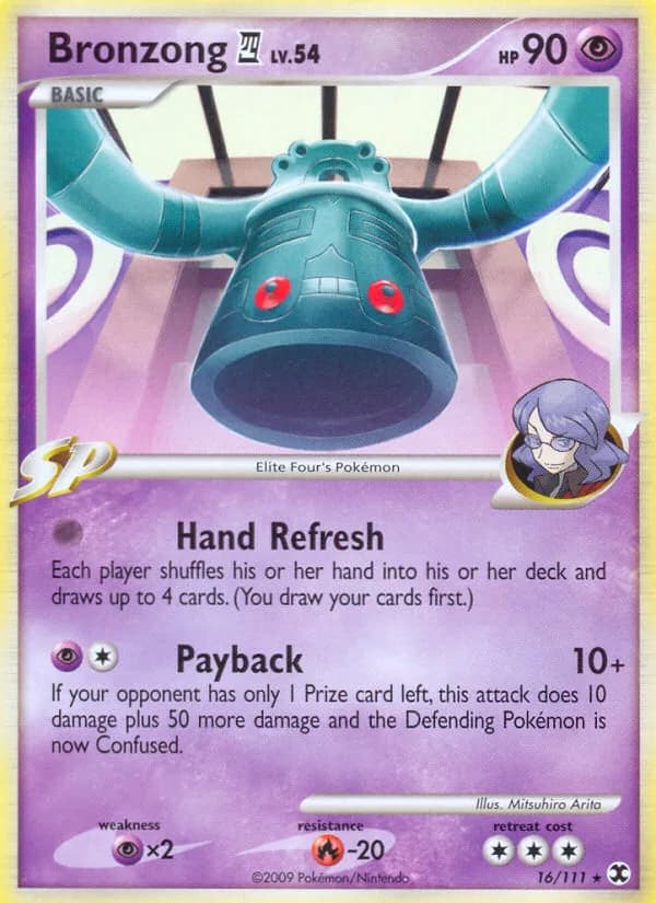 Rising Rivals Bronzong E4 card front, 16/111