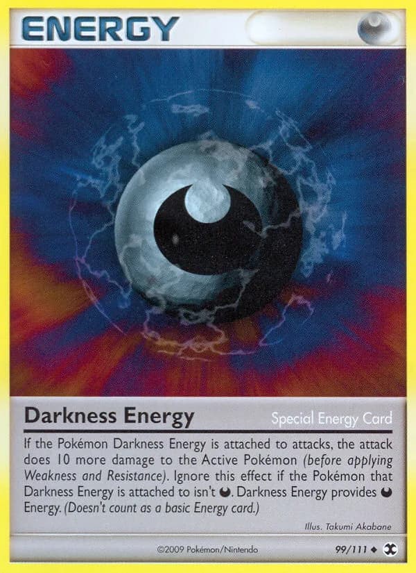 Rising Rivals Darkness Energy card front, 99/111