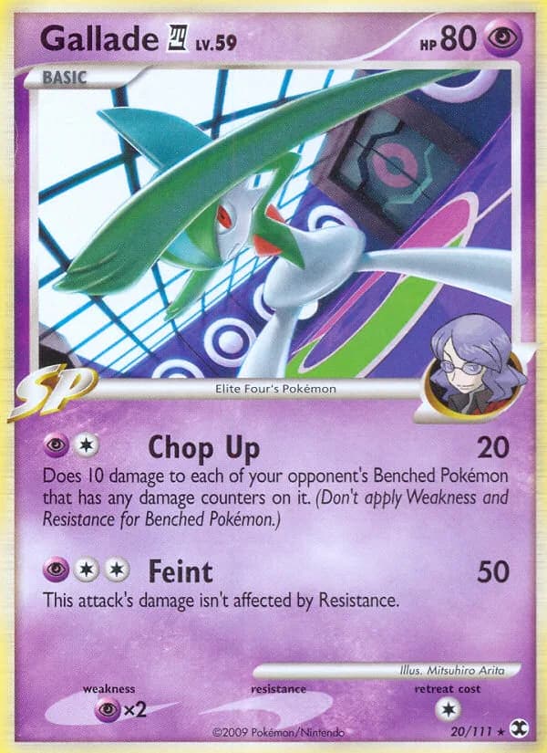 Gallade E4 card front, Rising Rivals 20/111