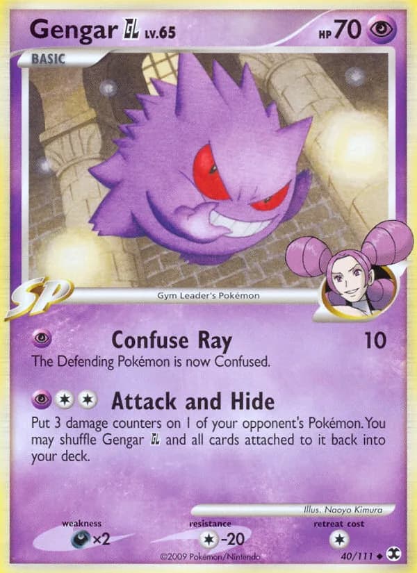 Gengar GL card front, Rising Rivals 40/111