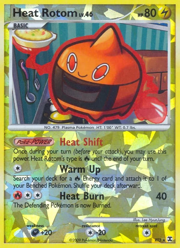 Heat Rotom card front, Rising Rivals RT3/111