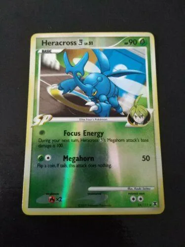 Heracross E4 reverse holo card front, Rising Rivals 24/111