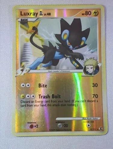 Luxray GL reverse holo card front, Rising Rivals 9/111