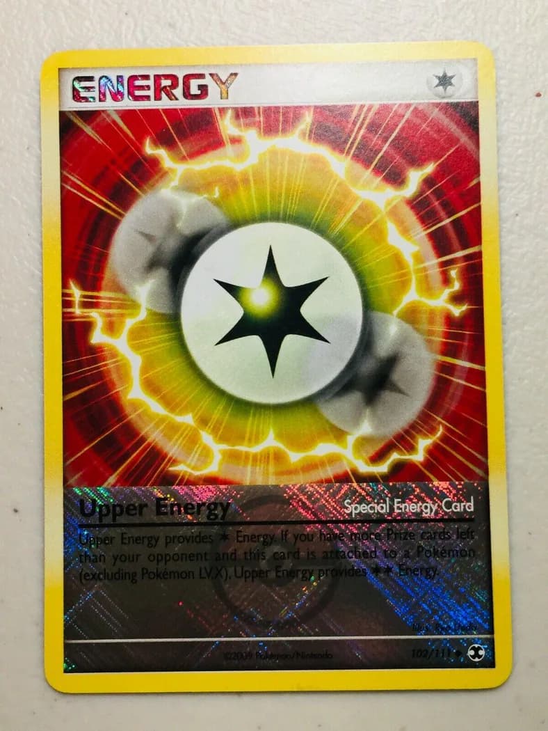 Upper Energy reverse holo card front, Rising Rivals 102/111