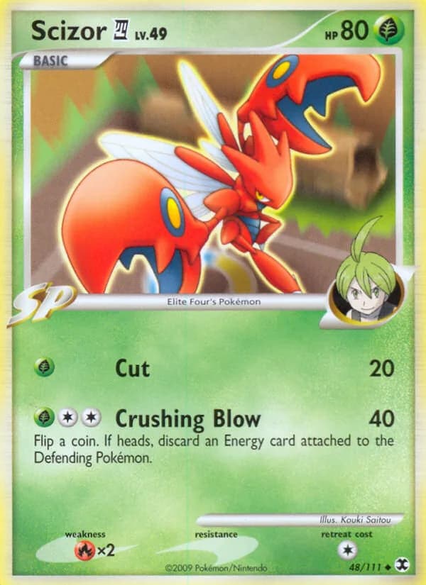 Scizor E4 card front, Rising Rivals 48/111