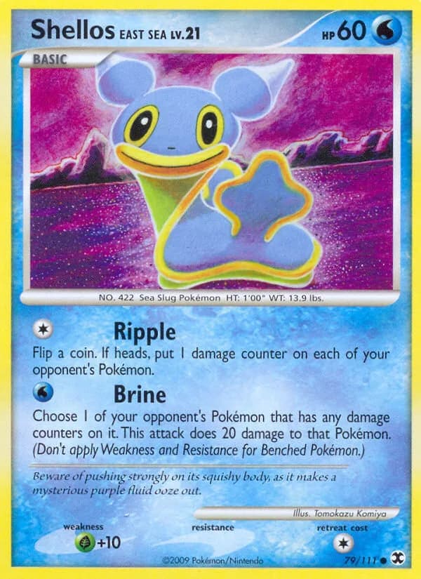 Rising Rivals Shellos East Sea card front, 79/111