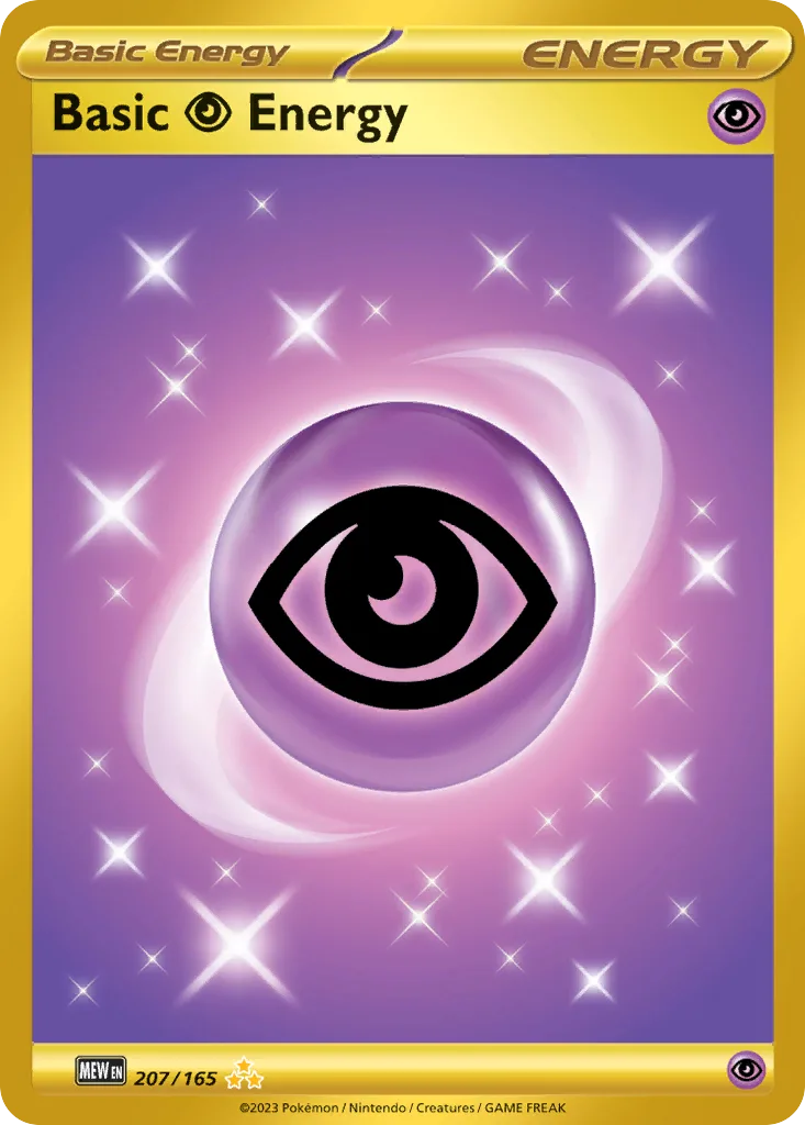 Scarlet & Violet-151 Basic Psychic Energy card front, 207/165
