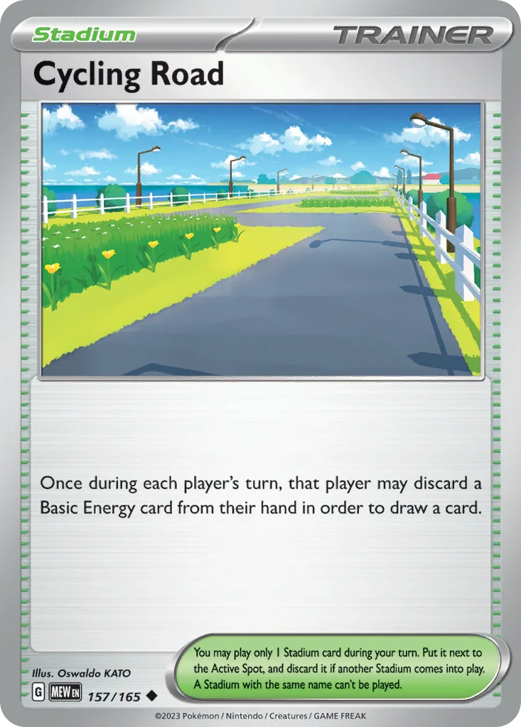 Scarlet & Violet-151 Cycling Road card front, 157/165