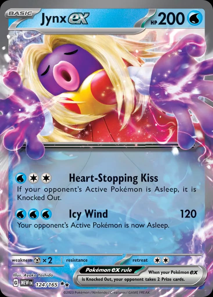 Scarlet & Violet-151 Jynx ex card front, 124/165