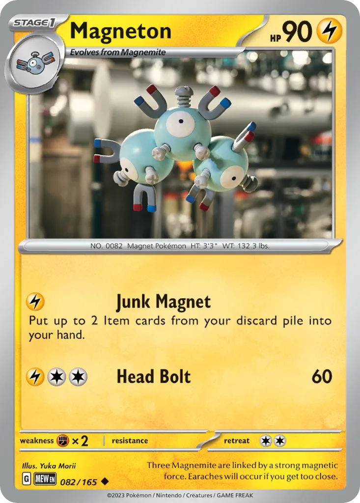 Scarlet & Violet-151 Magneton card front, 82/165