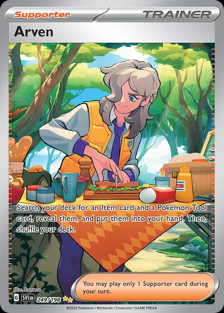 Scarlet & Violet Arven card front, 249/198