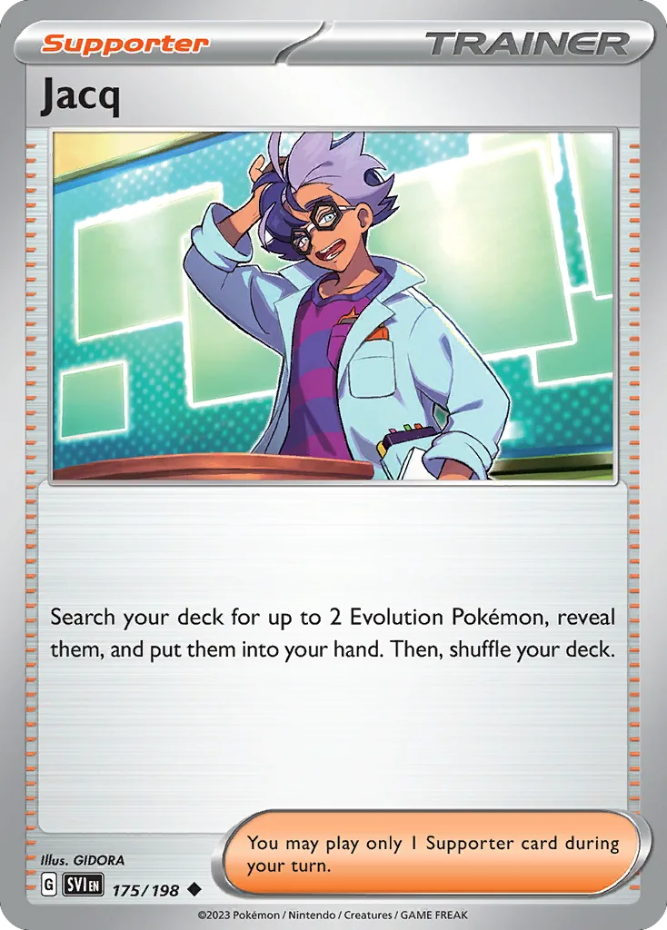 Scarlet & Violet Jacq card front, 175/198