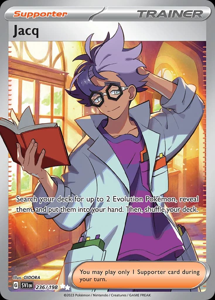 Scarlet & Violet Jacq card front, 236/198