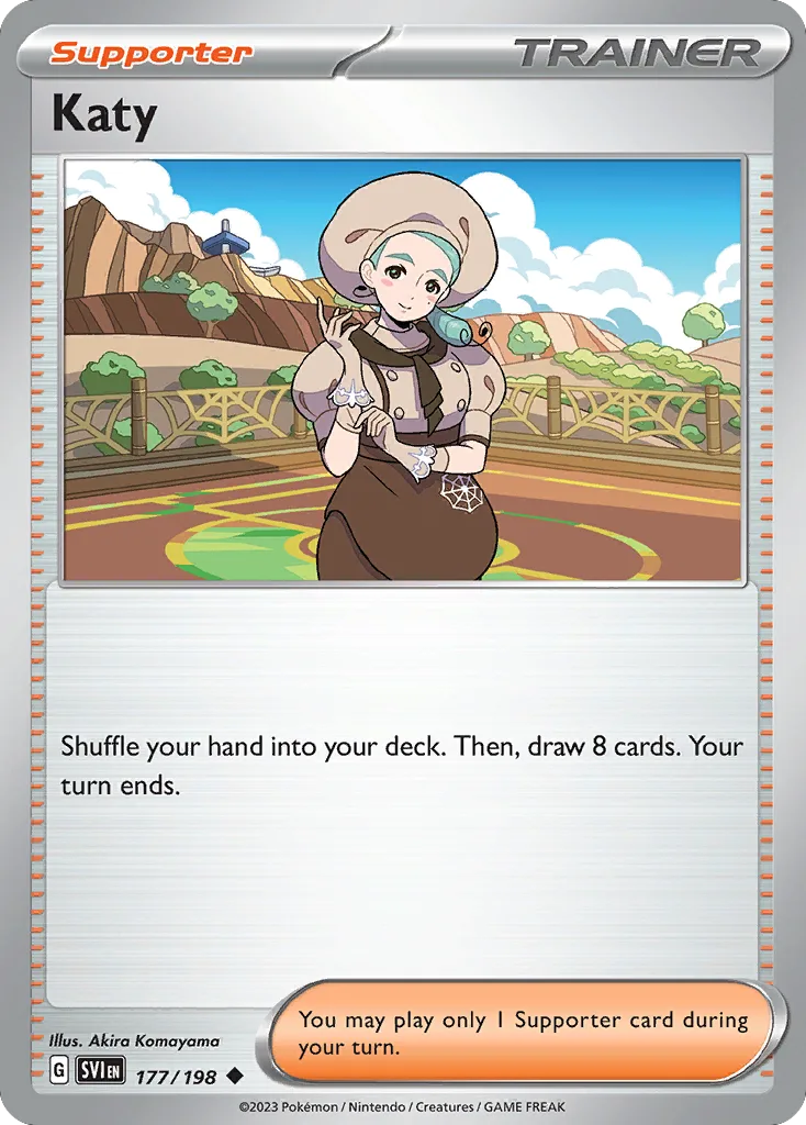 Scarlet & Violet Katy card front, 177/198
