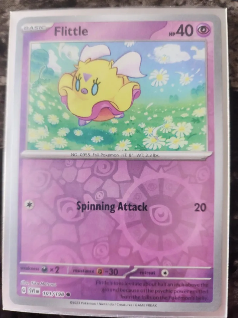Flittle reverse holo card front, Scarlet & Violet 101/198