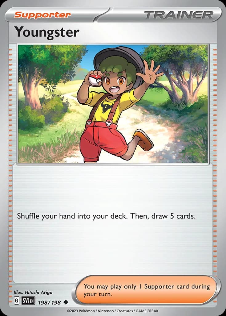 Scarlet & Violet Youngster card front, 198/198