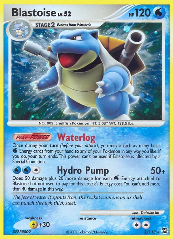 Secret Wonders Blastoise card front, 2/132