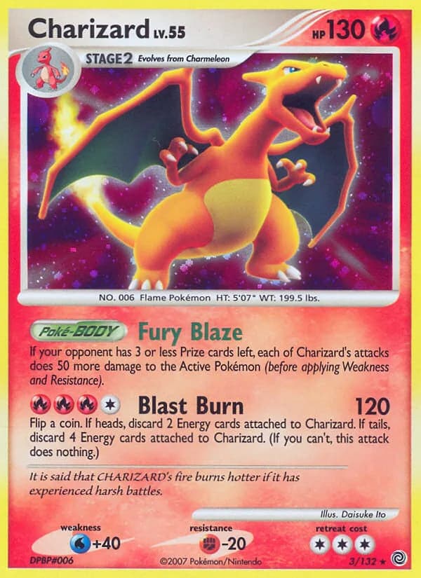 Secret Wonders Charizard card front, 3/132