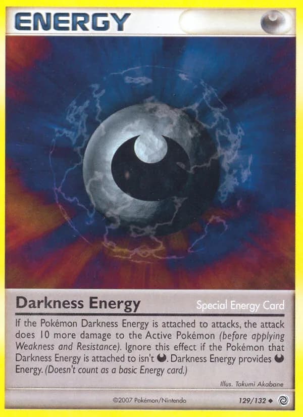 Secret Wonders Darkness Energy card front, 129/132