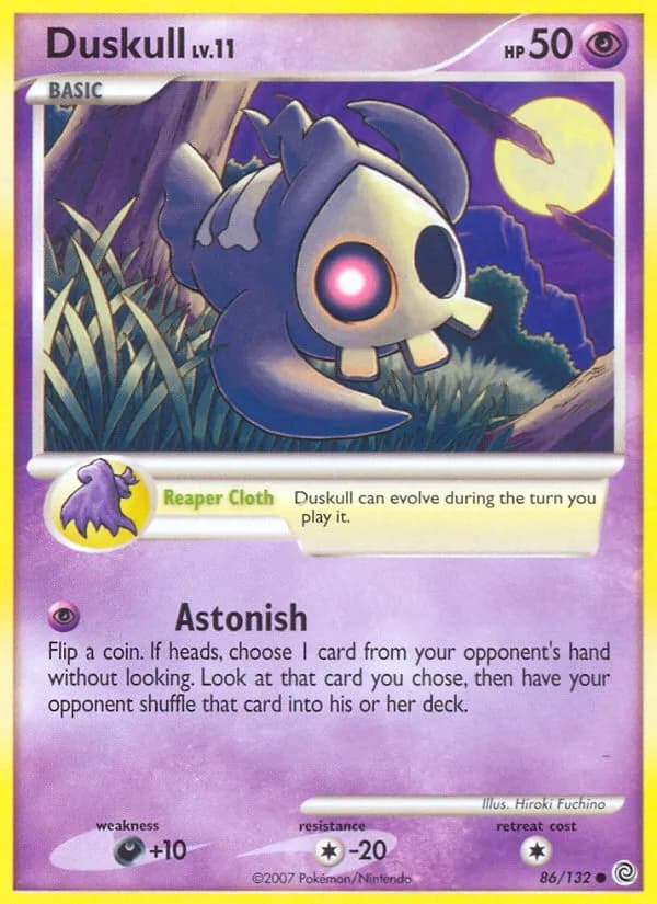 Secret Wonders Duskull card front, 86/132