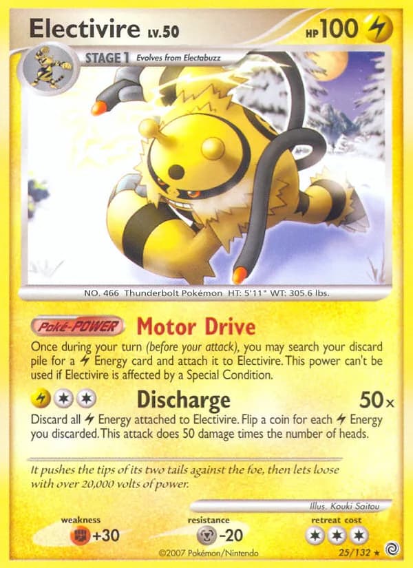 Secret Wonders Electivire card front, 25/132