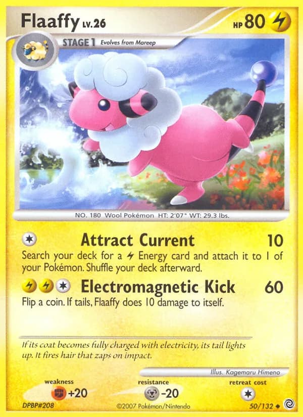 Secret Wonders Flaaffy card front, 50/132
