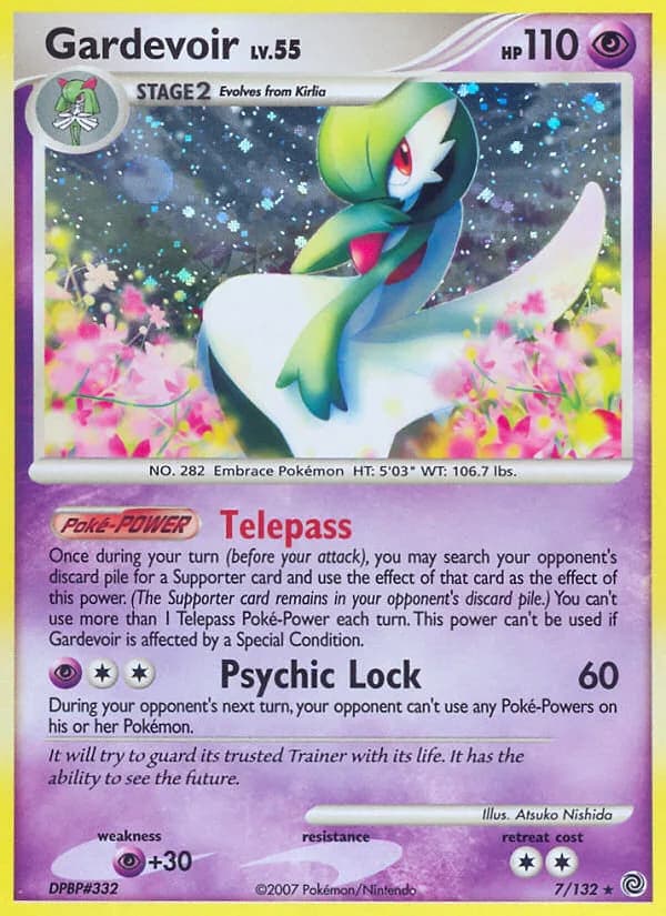 Gardevoir card front, Secret Wonders 7/132
